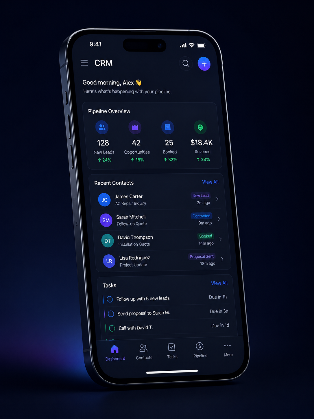 CRM mobile app